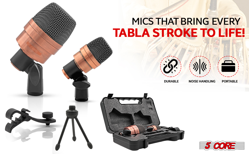 Tabla Mic Snare Tom Instrument Drum Microphone Dynamic Unidirectional
