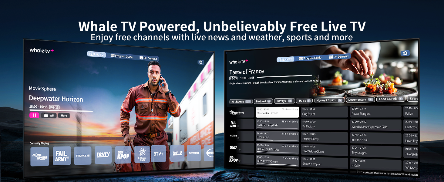 projecor with live TV