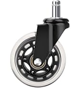 3'' Swivel Caster Wheel for Traeger Pellet Grills - HDW302 Rubber Heavy-Duty Grill Wheel for Trae...
