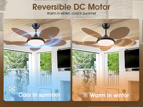 tropical style ceiling fan