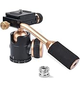 Bestshoot Tripod Head, Flexi-Tilt Universal Ball Head with Quick Release Plate, 1/4 Screw for DSL...