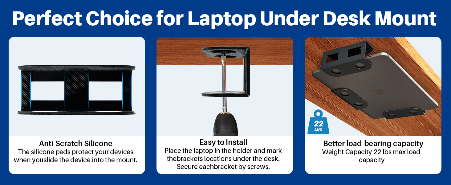 Under Desk Laptop Storage Mount