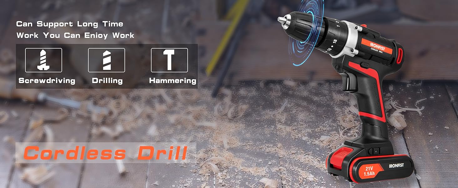 Cordless drill driver power impact screwdriver electric electrical tools batteries sets combo kits