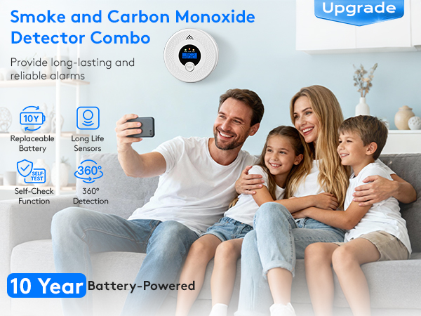 smoke detector 10 year battery