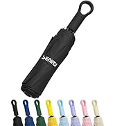 Seniny Umbrellas for Rain with Ring Buckle - Travel Umbrella Compact for Backpack, Car, Walking, ...