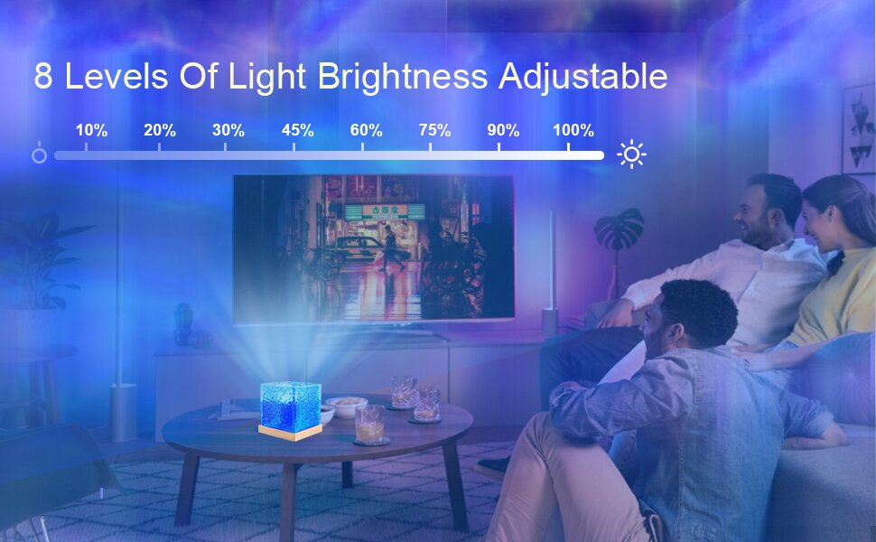 Comfortable lighting colors and peaceful family atmosphere