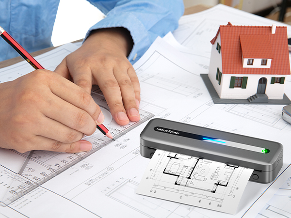 Wireless Inkless Thermal Printer,