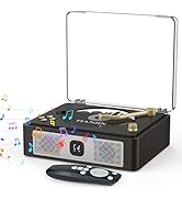 CD Player Portable with Bluetooth Desktop CD Players for Home Built-in Speakers Rechargeable Head...