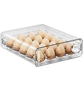 Egg Holder for Refrigerator,20/40 Egg Container for Refrigerator,Egg Fresh Storage Box for Fridge...