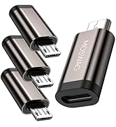 MOSWAG USB C to Micro USB Adapter(4 Pack), USB Type C Female to Micro USB Male Converter USB C to...
