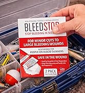 BleedStop Nosebleed Strips – Fast Acting Blood Coagulant Foam Inserts – Helps Clot Blood on Cont...
