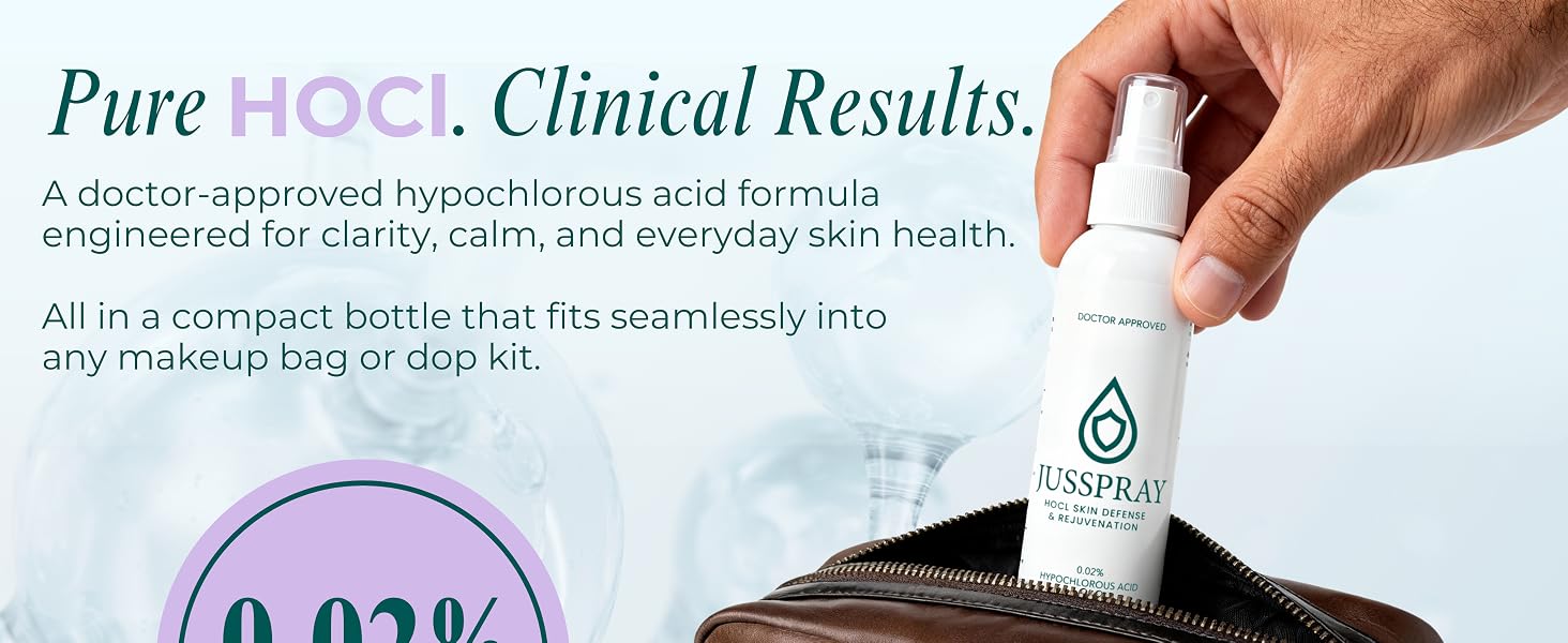 Pure HOCI hypochlorous acid clarity calm everyday skin health