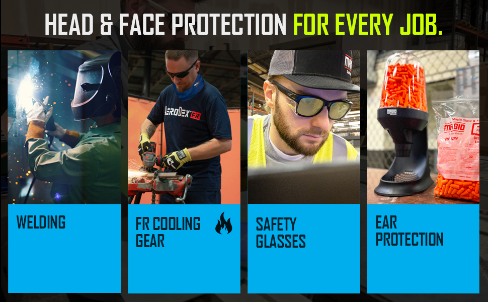 MAGID, Safety Work Gloves,Protective Arm Sleeves, Impact Gloves, Cut Resistant, Safety Glasses