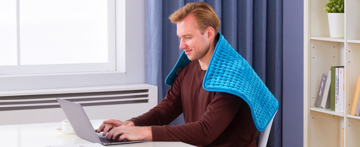 Electric Heating Pad for Back Pain and Period Cramps Relief