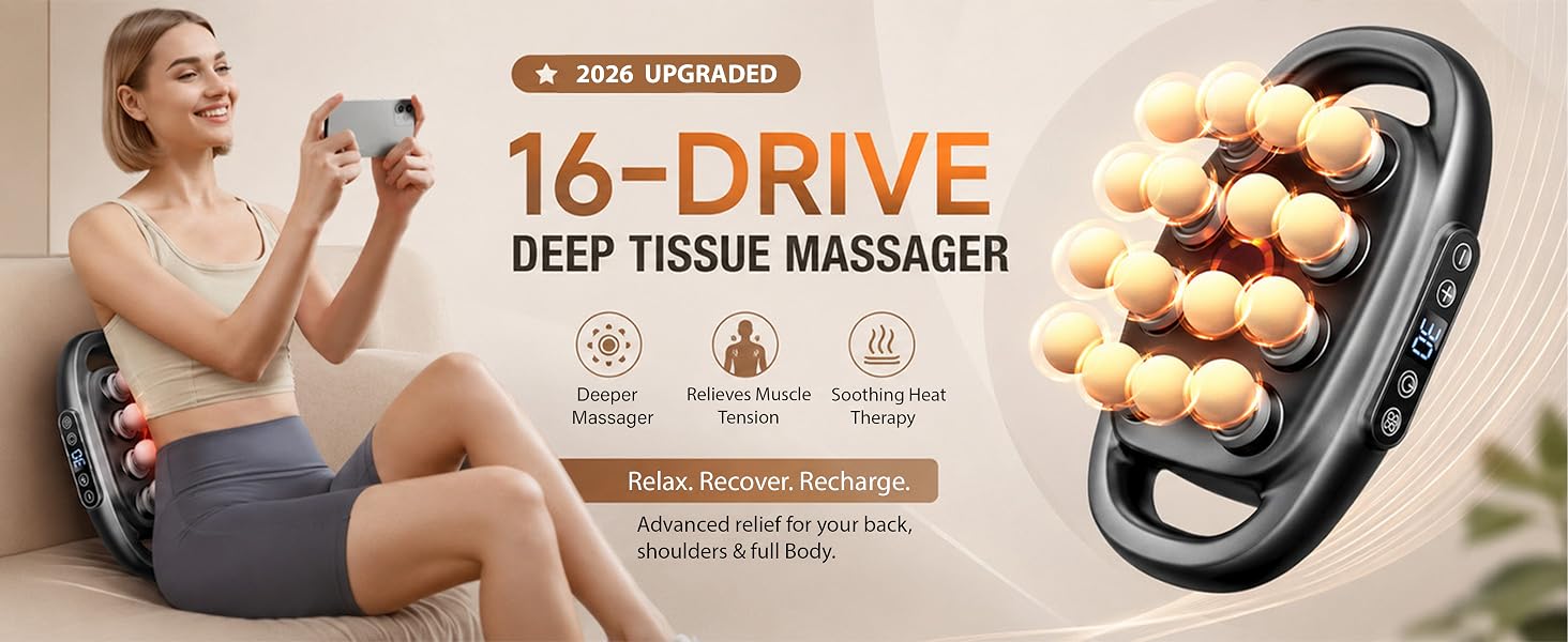 hypervolt massage gun, therabody massage gun, percussion massager, deep tissue back massager
