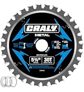 CRALY 5-3/8 Inch 30 Teeth Steel and Ferrous Metal Cutting Circular Saw Blade, 20 mm Arbor, Thin K...