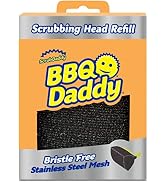 Scrub Daddy BBQ Daddy Grill Brush Head Refill - Bristle Free Grill Brush ArmorTec Steel Mesh Gril...