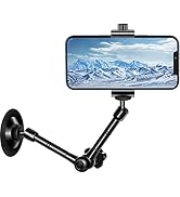 UYODM Phone Wall Mount Holder Bracket Magic Arm and Clamp, Compatible with iPhone/Samsung Galaxy/...