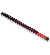 ALOANES 3/8-Inch Drive Aluminum Alloy Socket Organizer, Heavy Duty Socket Racks, Socket Holder Ki...