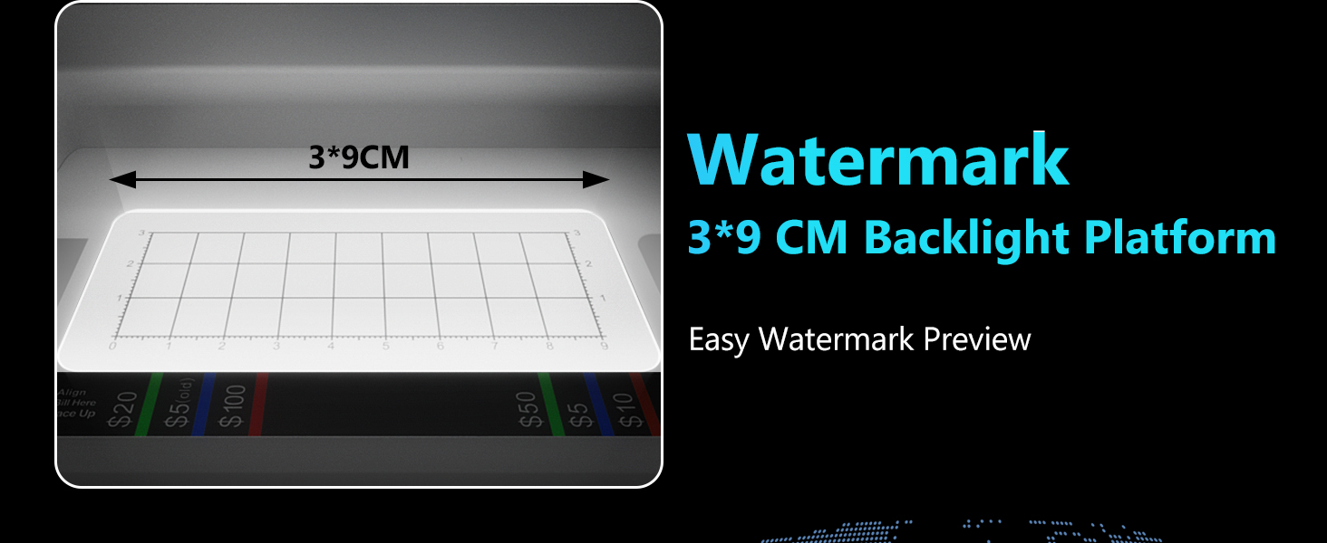 Large Backlit Counterfeit Money Light