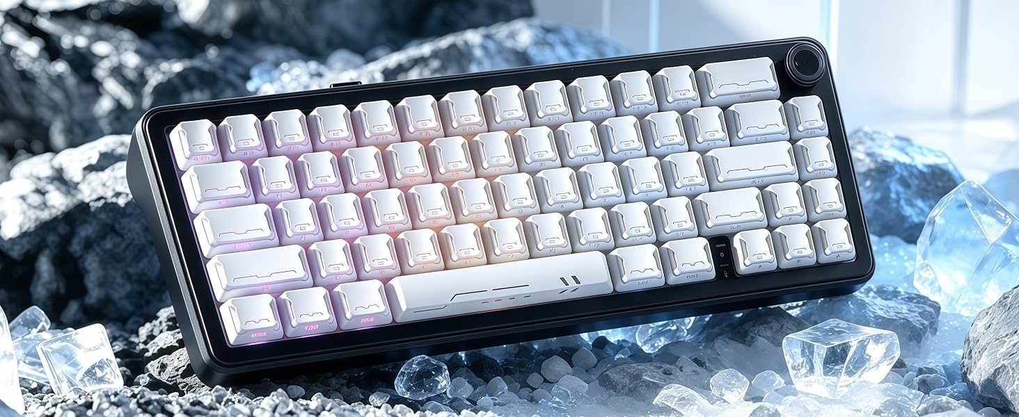 Shine Through keycaps Set,Double Shot PBT keycaps Mecha Armor