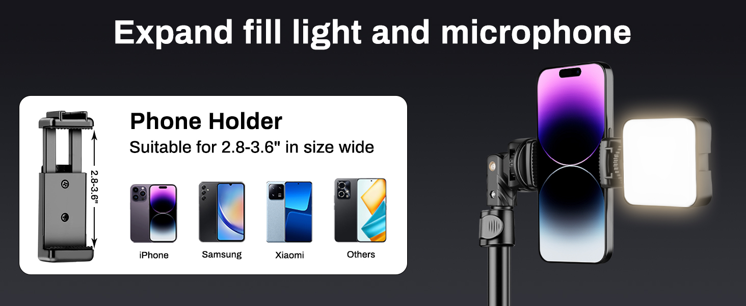 cold shoe phone tripod holder