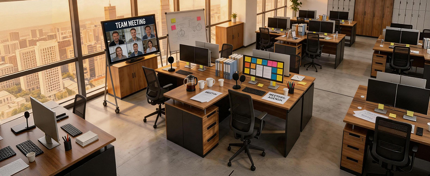 L-Shaped Executive Desk
