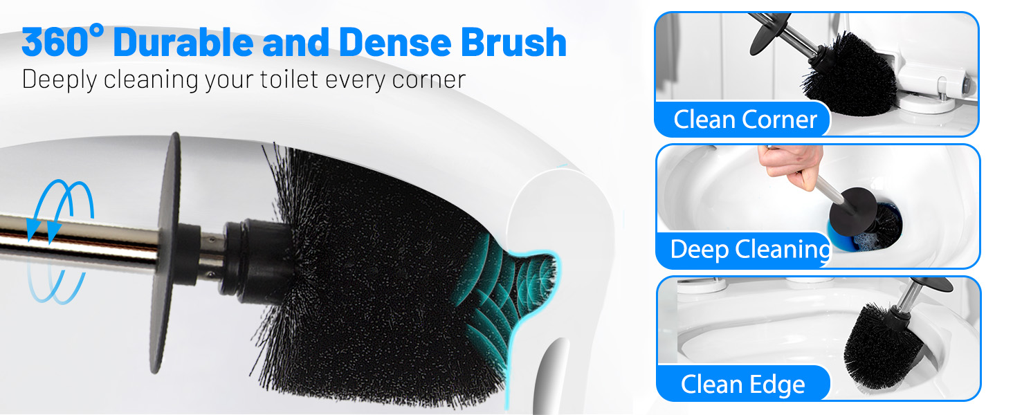 toilet brush and plunger set