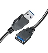SaiTech IT Short Length 1 Feet USB 3.0 Extension Cable, USB 3.0 A Male to Female Extender Cable