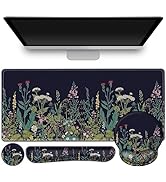 ToLuLu Desk Mat, XXL Large Mouse Pad Wrist Support Set,4 in1 Gaming Mousepad Desk Pad+ Ergonomic ...