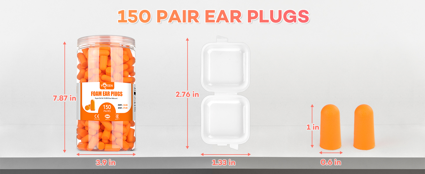 ear plugs size
