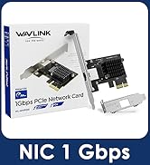 WAVLINK Gigabit Ethernet PCIE Network Card, 10/100/1000Mbps RJ45 LAN Adapter for Desktop PC, Win1...