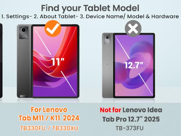 Drop-Proof Protect Case for Lenovo Tab M11/K11/Idea Tab 11“ with 360° Rotate Strap [Pen Holder]