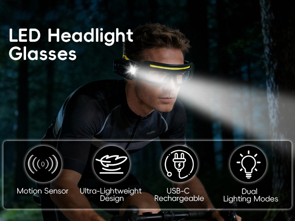 led safety glasses with lights