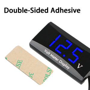 DC 12V car digital voltmeter gauge