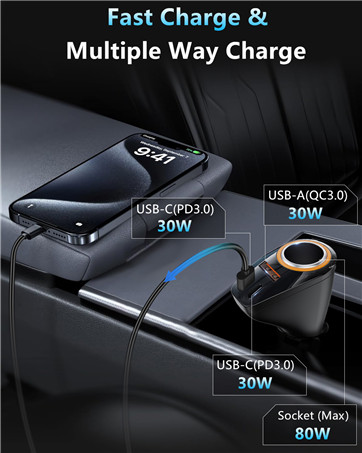 rapid car charger car usb splitter 12v adapter for car multi car charger adapter