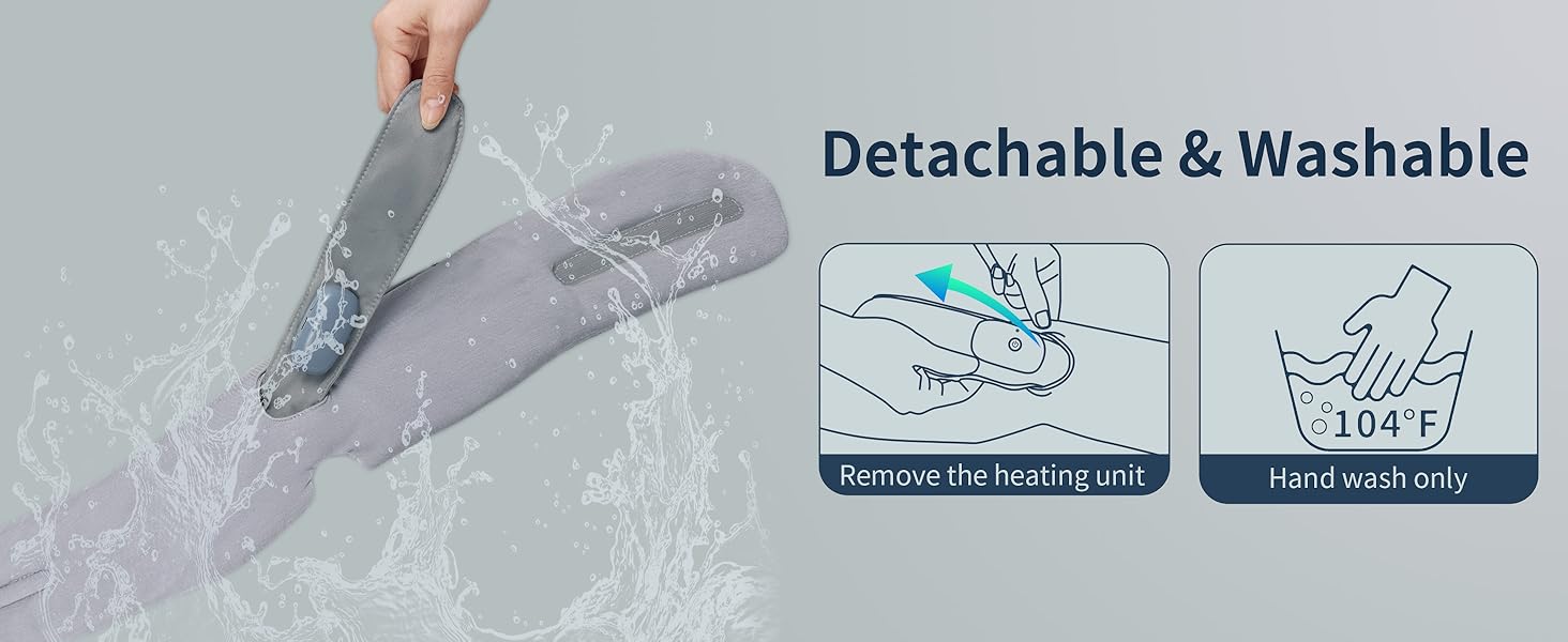 heated sleep mask with bluetooth headphones