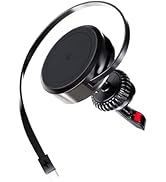15W Mag-Safe Car Mount Charger Air Vent Magnetic Car Phone Holder, iPhone Wireless Car Charger Bu...