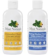 Mint Naturals Appliance Deep Clean Duo – Washing Machine Cleaner + Dishwasher Cleaner | Removes O...