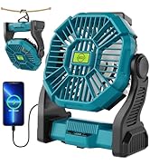 TDLOL Battery Powered Fan,270° Rotating Battery Operated Camping Fan Rechargeable, USB Desk Perso...
