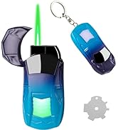 Torch Stylish Sports Car-Shaped Butane Lighter, Windproof with Adjustable Flame, Refillable Jet G...