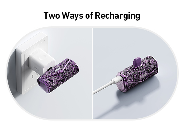 sparkly portable charger