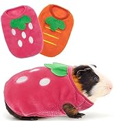 IPRAVOCI Guinea Pig Clothes - Cute Fleece Warm Pet Outfits for Rabbit Bunny Ferrets Chinchillas K...