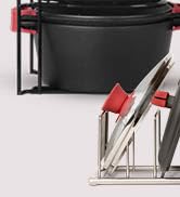 Cuisinel Heavy Duty Pan Organizer - 5 Tier Rack - Holds 50 LB - Holds Cast Iron Skillets, Griddle...