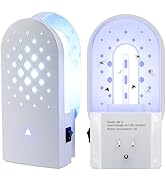 Lulu Home Flying Insect Trap Indoor, 365nm Plug-in Bug Light Catcher with 5 Reversible Sticky Pad...