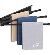 AISINYI Swivel Towel Rack, 16 inch Extra Long Thickened Stainless Steel 3-Arm Towel Bar, Space Sa...