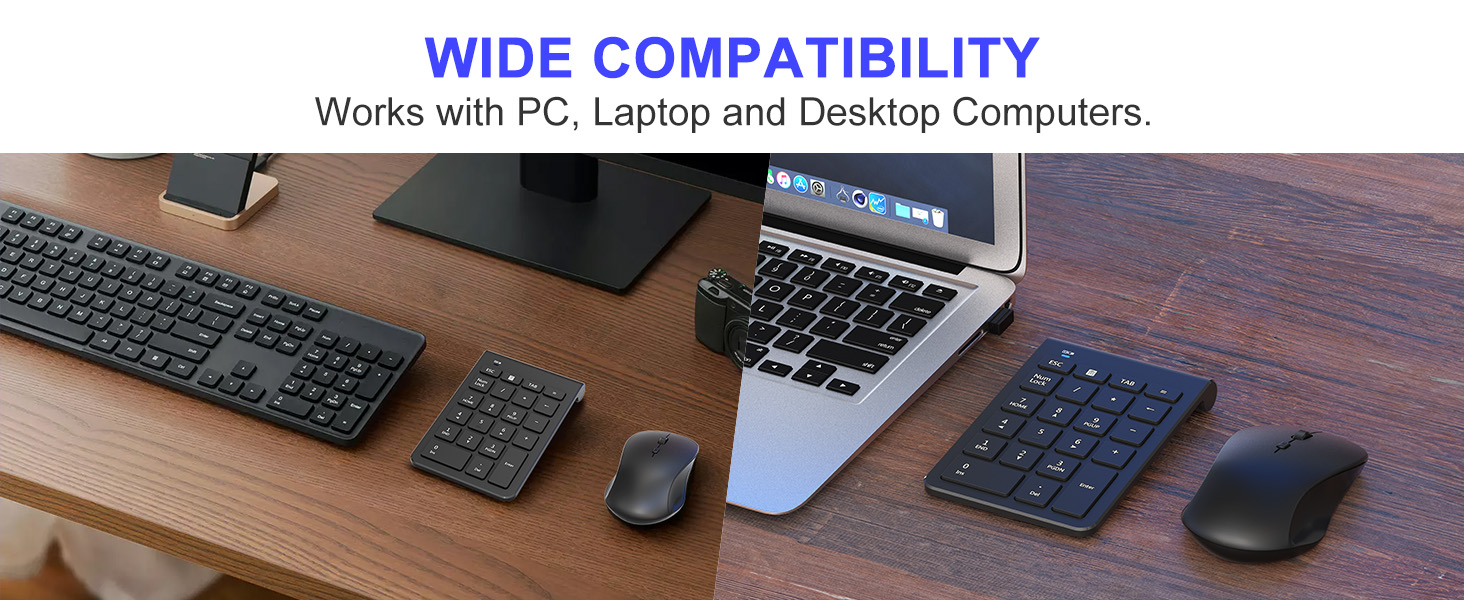 numeric keypad and mouse