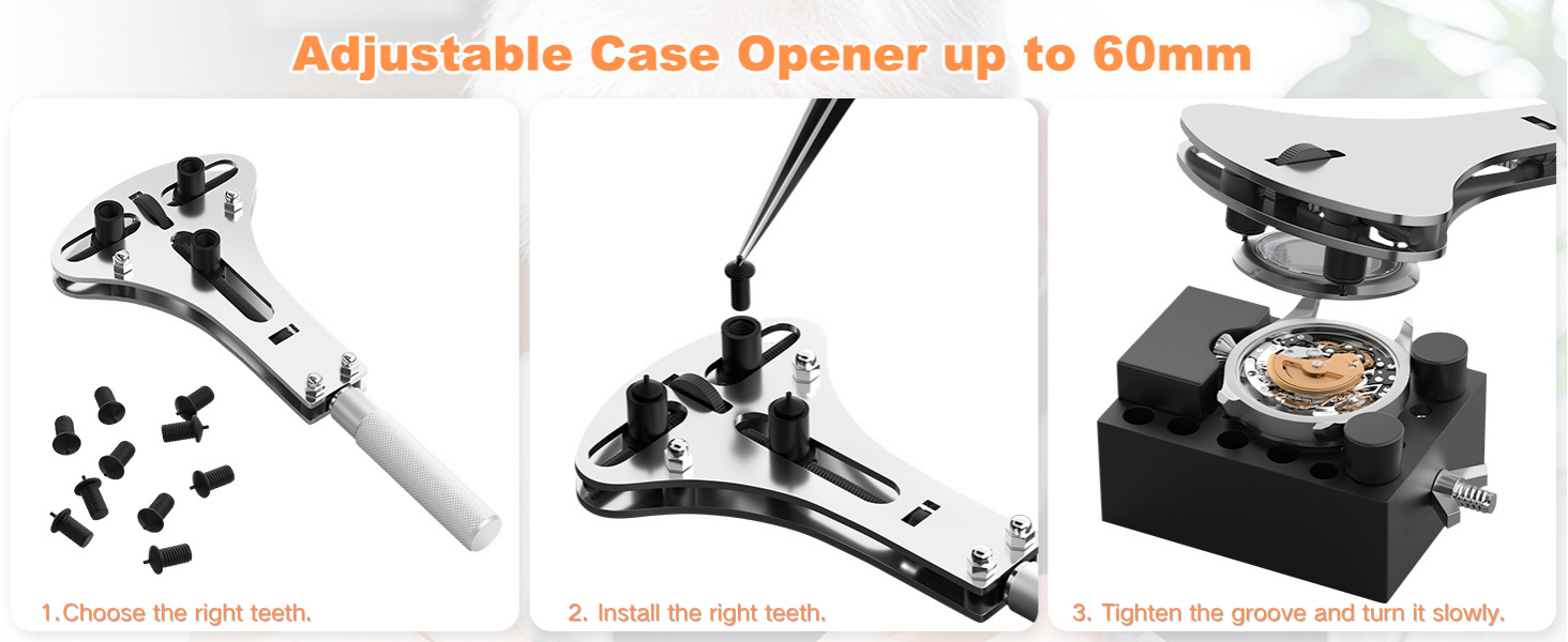 watch opening tool watch back removal tool watch pins replacement kit watch band remover tool