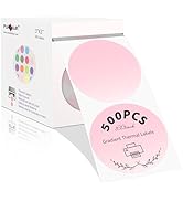 PARLAIM 3" Circle Thermal Labels,Gradient Dot Labels for Thermal Label Printer,Thermal Stickers L...