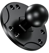BRCOVAN 1'' Ball Mount Base with Aluminum Alloy AMPS Hole Round Plate & 1'' TPU Ball Adapter Comp...